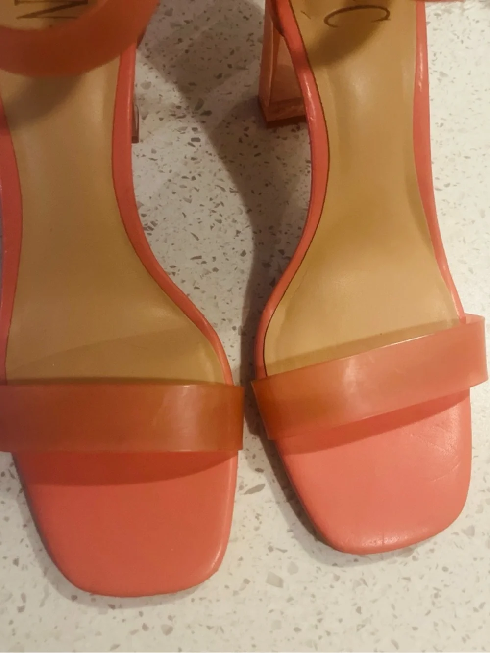 NWOB W’s 7 INC International Concepts Makenna Pink Ankle-Strap Block Heels - Picture 6 of 7